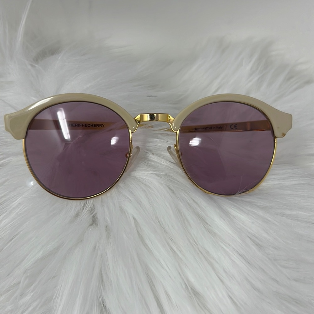 Sheriff & Cherry WOMEN'S ST. BARTS SUNGLASSES Panto-Shape Handcrafted 51-22-140